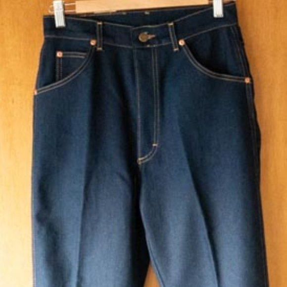 Ms.Lee Made in USA Raw Denim Straight Leg Riders Jeans womens 12 (28/35) - Picture 3 of 10